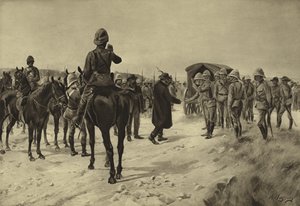 استسلام بيت كرونجي في بارديبرغ ، 1900 (النقش)