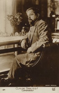 كلود ديبوسي ، الملحن الفرنسي (1862-1918) (صورة بالأبيض والأسود) بواسطة هنري مانويل