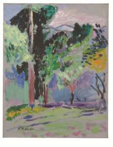 منظر طبيعي في كوليور، حوالي 1905-1906 (لوحة زيتية على لوحة) بواسطة هنري ماتيس