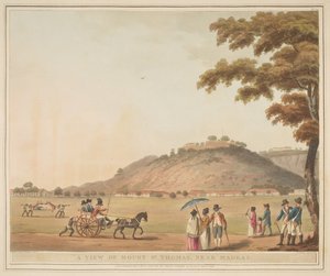 منظر لجبل سانت توماس ، بالقرب من مدراس ، بعد جيمس هنتر (توفي 1792)