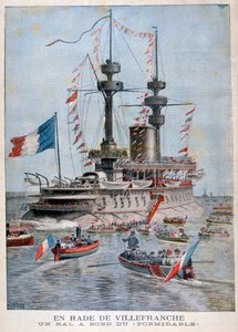كرة على متن البارجة Formidable ، ميناء فيلفرانش ، فرنسا ، 1896 بواسطة هنري ماير
