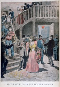 اعتقال البغايا في فندق باريسي ، 1895 بواسطة هنري ماير