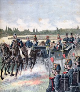 وصول رئيس الجمهورية ، المراجعة العسكرية ، 14 يوليو 1891. بواسطة هنري ماير
