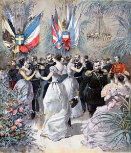 احتفالات على شرف زيارة الأسطول الروسي في طولون عام 1893 بواسطة هنري ماير