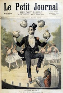 جورج كليمنصو يتلاعب بالجنيه الاسترليني - في "" Le Petite Journal "في 19/08/1893 بواسطة هنري ماير