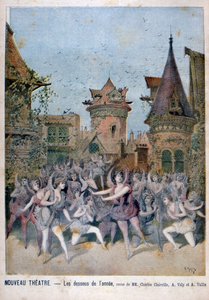 Les Dessous de lAnnee ، عرض في مسرح نوفو ، 1896 بواسطة هنري ماير