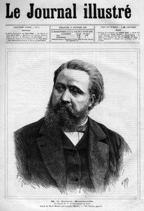 صورة ديزاير ماجلوار بورنفيل (1840-1909) ، طبيب أعصاب فرنسي - صفحة غلاف "" لو جورنال لامع "عام 1883 - رسم هنري ماير (1844-1899) بواسطة هنري ماير