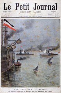 القنصل الألماني يلجأ إلى سفينة حربية ألمانية ، 1899 بواسطة هنري ماير