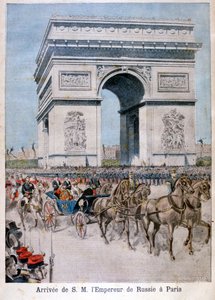 وصول القيصر نيقولا الثاني إلى باريس عام 1896 بواسطة هنري ماير