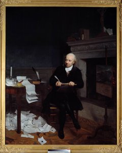 صورة كاملة الطول لجان فرانسوا دي لا مارش (1729-1805) ، أسقف ليون لوحة هنري بيير دانلو (1753-1809) القرن الثامن عشر صن. 2.2x1.8 م - صورة بالحجم الكامل لجان فرانسوا دي لا مارش (1729-1805) ، أسقف ليون (بريتاني). اللوحة بواسطة Hen