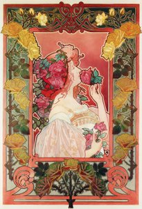 The Scent of a Rose، c.1890 (زيت على قماش) بواسطة هنري أنطوان ثيودور ليفيمونت