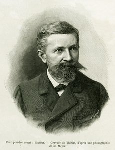 صورة المؤلف: تشارلز جراد (1842-1890) ، سياسي ألماني ، كاتب وعالم طبيعي. نقش لثيريات ، لتوضيح القصة من خلال الألزاس ولورين ، في عام 1887 ، بواسطة تشارلز جراد ، المستودع الألماني ، في جولة العالم 1888 ، من إخراج إدوار
