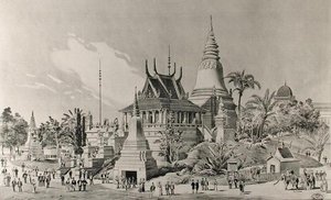 القصر الكمبودي في تروكاديرو ، المعرض العالمي لعام 1900 بواسطة هنري توسان