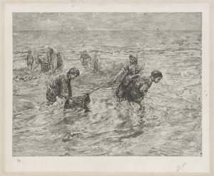 أطفال قرب البحر بواسطة برناردوس يوهانس بلومرز