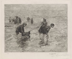 أطفال قرب البحر بواسطة برناردوس يوهانس بلومرز