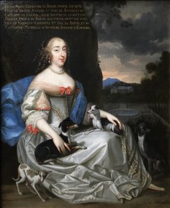 الفرنسية:  لويز ماري كريستين، أميرة سافوا (؟) صورة لآن ماري لويز دورليان مع نقش بعد وفاتها يُعرّفها باسم لويزا كريستينا أميرة سافوا بواسطة هنري وتشارلز بوبرون