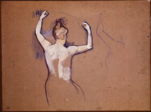 Ballet de Papa Chrysanthme (دراسة لأحد الراقصين المميزين) بواسطة هنري دي تولوز لوتريك