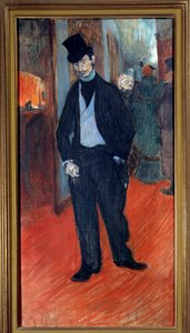 صورة للدكتور غابرييل تابي دي سيليران (1869-1930) خلف كواليس لوحة مسرحية رسمها هنري دي تولوز لوتريك (1864-1901) 1894 صن. 1،1x0،56 م ألبي ، متحف تولوز لوتريك - صورة بالحجم الكامل للدكتور غابرييل تابي دي سيليران (1869-1930)