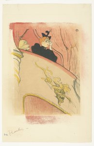 "La Loge au Mascaron doré" (الصندوق ذو القناع المذهب) امرأة مع نظارات الأوبرا على شرفة في المسرح لا لوج أو ماسكارون دوري