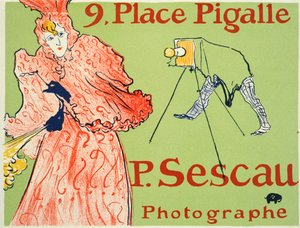 9 ، Place Pigalle ، P. Sescau Photographer Poster ، 1894.