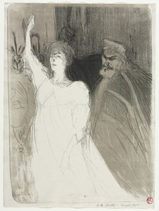 A Princely Idyl ، Clara Ward ، 1894. بواسطة هنري دي تولوز لوتريك