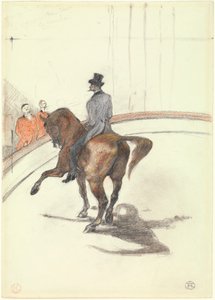 في السيرك: The Spanish Walk ، 1899 (الجرافيت ، الباستيل الملون والفحم على ورق منسوج كثيف) بواسطة هنري دي تولوز لوتريك