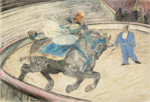 في السيرك: العمل في الحلبة بواسطة Henri de Toulouse-Lautrec