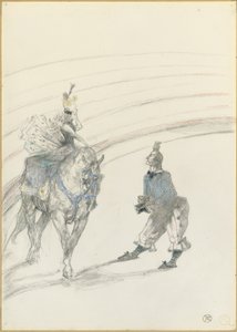 Au Cirque: Panel Ecuyère، 1899 بواسطة هنري دي تولوز لوتريك