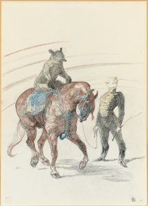 Au Cirque: عمل الدب على اللوحة ، 1899 بواسطة هنري دي تولوز لوتريك