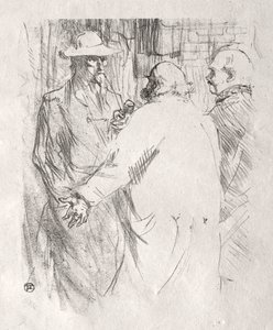 عند سفح سيناء: Clemenceau à Busk ، 1898. بواسطة هنري دي تولوز لوتريك