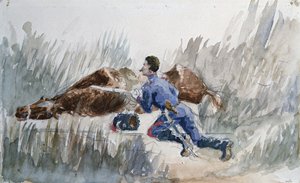 مناورة الفرسان ، ج 1881 بواسطة هنري دي تولوز لوتريك