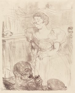 زميل دي تي - الإنجليز في زميل Cafe-Concert Di Ti - Anglaise au Café-Concert ، 1898. بواسطة هنري دي تولوز لوتريك