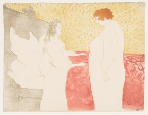 Elles: امرأة في السرير ، 1896. بواسطة هنري دي تولوز لوتريك