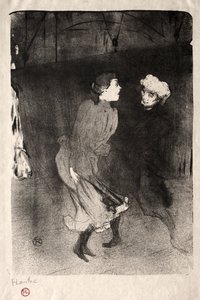 Emilienne dAlecon و Mariquita of the Follies-Bergère ، 1893. بواسطة هنري دي تولوز لوتريك