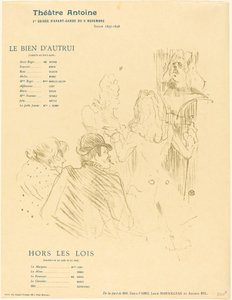 تحية لموليير تحية لموليير ، 1897. بواسطة هنري دي تولوز لوتريك