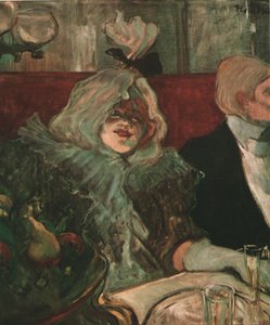 "In a Private Dining Room At the Rat Mort"، c1899، 1952. بواسطة هنري دي تولوز لوتريك