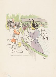 في Skating Professional Beauty ، 1895. بواسطة هنري دي تولوز لوتريك