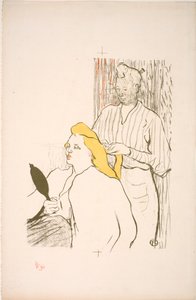 تصفيفة الشعر. برنامج مسرحي مجاني بواسطة Henri de Toulouse Lautrec
