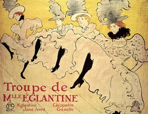 فرقة Mademoiselle Eglantine ، 1895. ، 1895. بواسطة هنري دي تولوز لوتريك