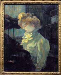لوحة La modist بواسطة Henri de Toulouse Lautrec (1864-1901) 1900 Sun. 0.61x0.49 م ألبي ، متحف تولوز لوتريك بواسطة هنري دي تولوز لوتريك