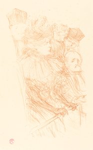 محاكمة لبودي - شهادة مل. Marsy Process Lebaudy - إيداع Mlle. مارسي ، 1896. بواسطة هنري دي تولوز لوتريك