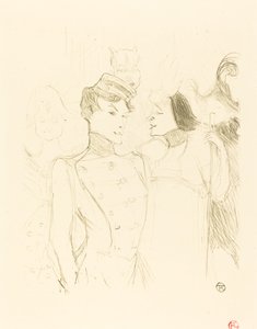Lender and Lavalliere (Lender and Lavalliere) بواسطة Henri de Toulouse Lautrec