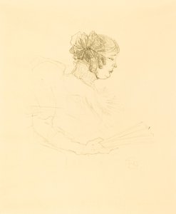 Luce Myres في الملف الشخصي (Luce Myrès، de profil) بواسطة Henri de Toulouse Lautrec