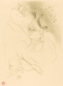 Mlle. المقرض والبارون مل. المقرض والبارون 1893. بواسطة هنري دي تولوز لوتريك