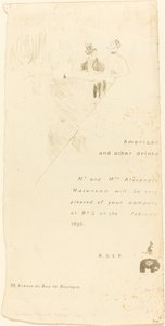 دعوة السيد والسيدة الكسندر ناتانسون ، 1895. بواسطة هنري دي تولوز لوتريك
