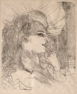 صور الممثلات والممثلات: ثلاثة عشر مطبوعة حجرية: آنا هيلد ، 1898. بواسطة هنري دي تولوز لوتريك