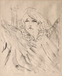 صور الممثلات والممثلات: ثلاثة عشر مطبوعة حجرية: سارة برنهاردت ، 1898. بواسطة هنري دي تولوز لوتريك