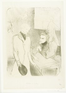 الممثلة Portret van Marthe Brandès بدور الممثل Charles le Bargy في لهجة ليه كابوتين برانديز وبارجي في كابوتين بواسطة هنري دي تولوز لوتريك