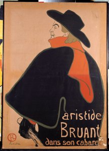 ملصق يصور أريستيد سبارو (1851-1925) في ملهى ليلي. طباعة حجرية لهنري دي تولوز لوتريك (تولوز لوتريك) (1864-1901). 1893. باريس ، متحف الملصقات والإعلان بواسطة هنري دي تولوز لوتريك
