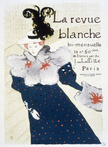 ملصق La Revue blanche من إنتاج Henri de Toulouse - Lautrec في عام 1895. بواسطة هنري دي تولوز لوتريك